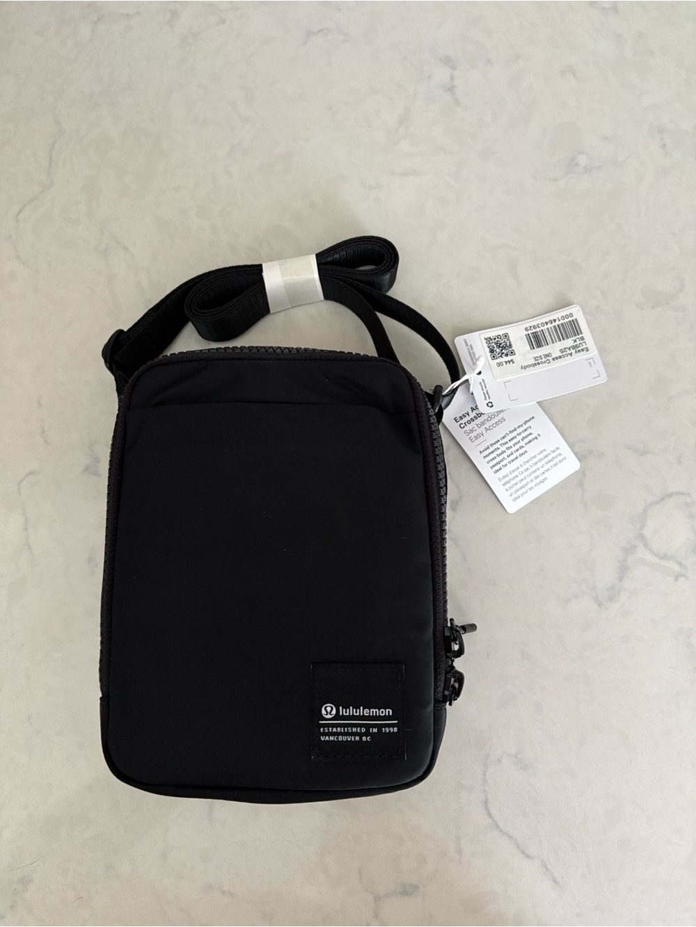 lululemon athletica Black Compact Crossbody Pouch